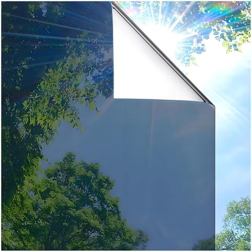 Coavas One Way Privacy Window Film Heat & Glare Control, 35.4"x78.7" Blue by Coavas