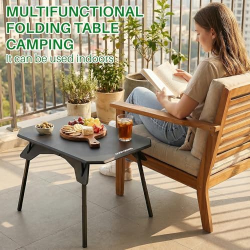 TOPCHANCES Folding Camping Table Outdoor,Ultralight Aluminum Camping Tables Multifunctional Portable Folding Table with Carrying Bag for Holiday Festival Camping Travel Picnic Grilling - Image 5