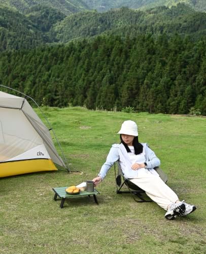 iClimb Ultralight Compact Mini Folding Alu. Table (Green - S) - Image 2