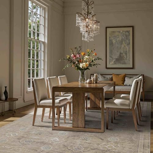Rugxara Beige 8x10 Area Rugs for Living Room Bedroom Large Washable Rug - Image 4