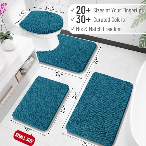 OLANLY Bathroom Rugs 30x20, Extra Soft Absorbent Chenille Bath Rugs - Image 3