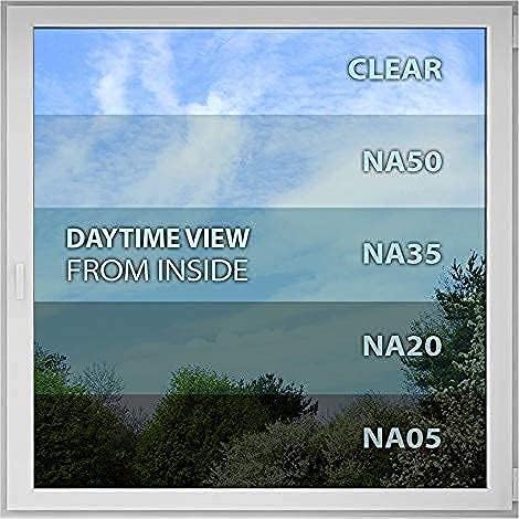 BDF NA05 Window Film Daytime Privacy and Sun Control Natural Black 5 (Very Dark) - 36in X 12ft - Image 4