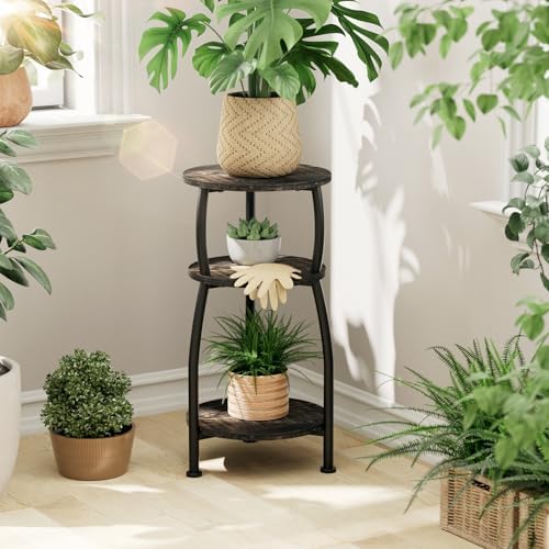 Small Round Side Table, 3-Tier Slim End Table for Small Spaces - Image 6