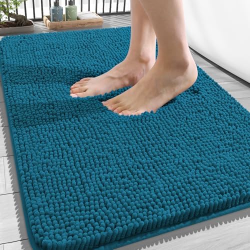 OLANLY Bathroom Rugs 34x21, Extra Soft Absorbent Chenille Bath Rugs by OLANLY