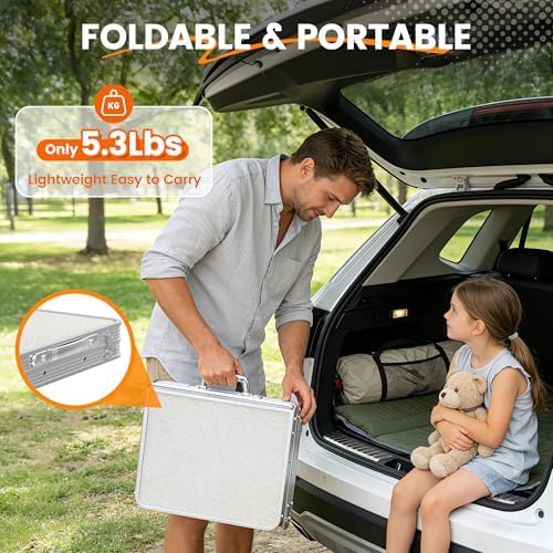 WildFinder Folding Camping Table, 2x1.3 FT Small Folding Table Portable - Image 5