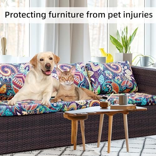 8 Pcs Outdoor Cushion Covers, Patio Sofa Cushion Covers Replacement - Image 5