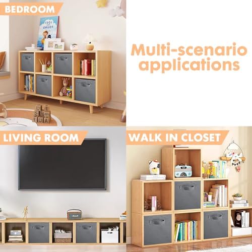ShellKingdom Storage Bins, Foldable Fabric Storage Cubes And Cloth Storage - Image 6