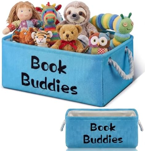Marsui 1 Pcs Book Buddies Storage Basket for Classroom Library Organizer by Marsui