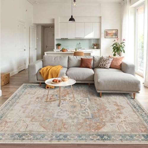 Rugxara 4x6 Vintage Boho Washable Rug for Bedroom - Image 4