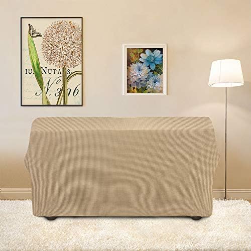 Easy-Going Stretch Loveseat Couch Covers Washable Sand - Image 4
