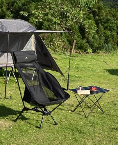 iClimb Ultralight Compact Camping Folding Table (Black - L) - Image 2