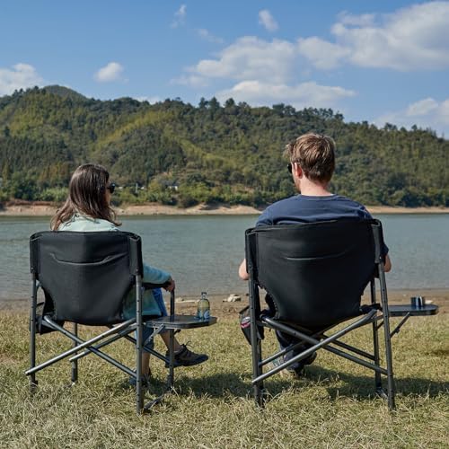 TIMBER RIDGE Aluminum Oversized Camping Chair, Support 400lbs - Image 2