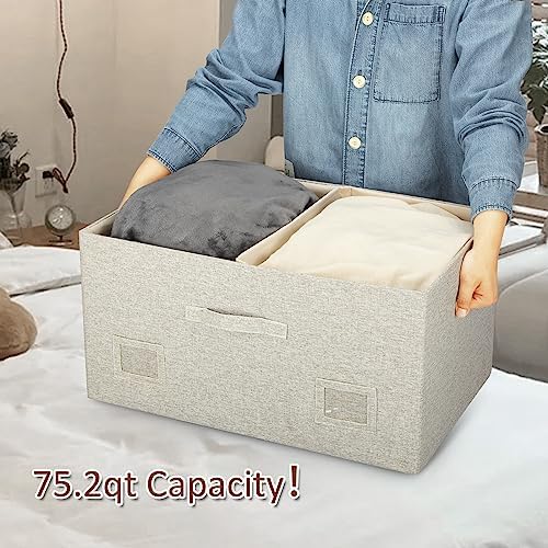 Storage Bins with Lids Fabric Closet Organizers Cubes Office Organization - Image 3