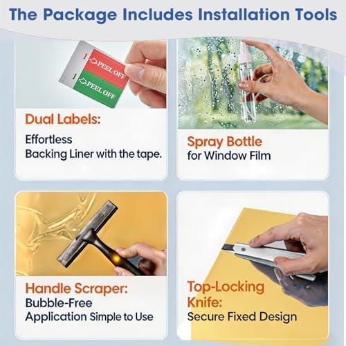 Coavas One Way Window Privacy Film, See Out Not in, Heat & UV, 23.6"X78.7" - Image 6