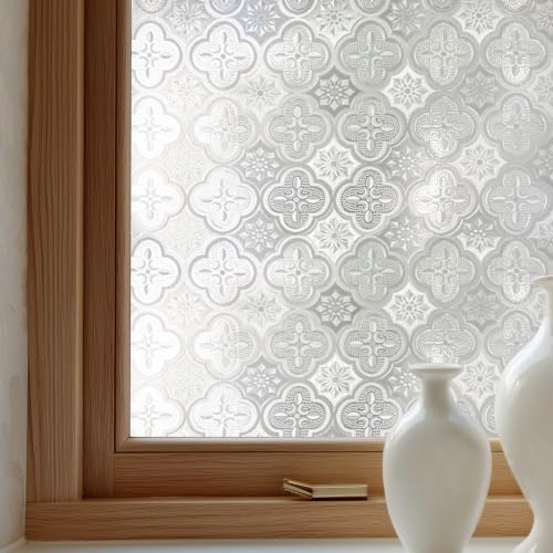 OHTMERU Window Privacy Film Decorative Non-Adhesive, Reusable, Anti-Glare by OHTMERU