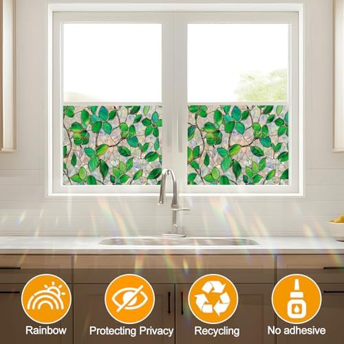 Rainbow Stained Glass Window Privacy Film Static Cling23.6x78.7in - Image 6