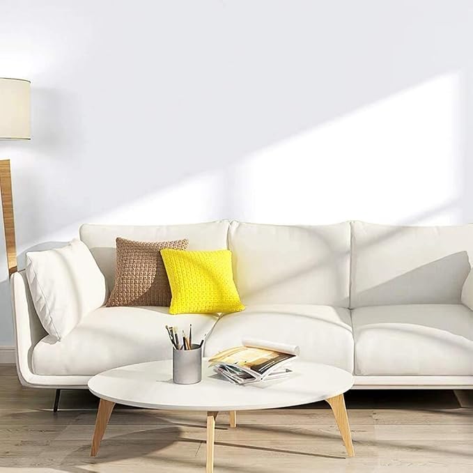 White Contact Paper 15.7''x236.2'' White Peel and Stick Wallpaper | Removable Self-Adhesive Thicken Wall Paper for Bedroom Walls, Desks, Tables - Image 3