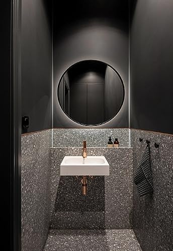 15.7" x 197" Dark Grey Wallpaper Dark Grey Peel and Stick Wallpaper Matte Grey Contact Paper for Bedroom Self Adhesive for Wallcovering Countertops Wall - Image 6