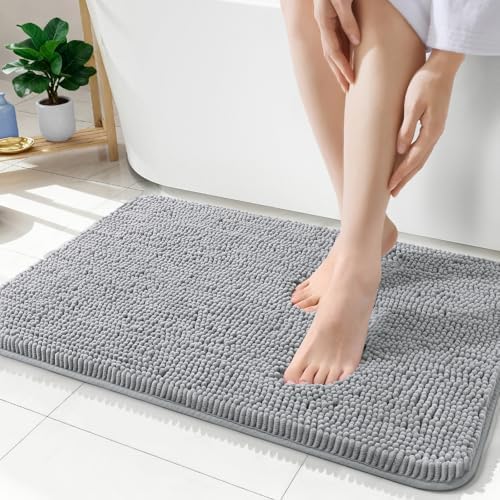 OLANLY Bathroom Rugs 35x24, Extra Soft Absorbent Chenille Bath Rugs - Image 3