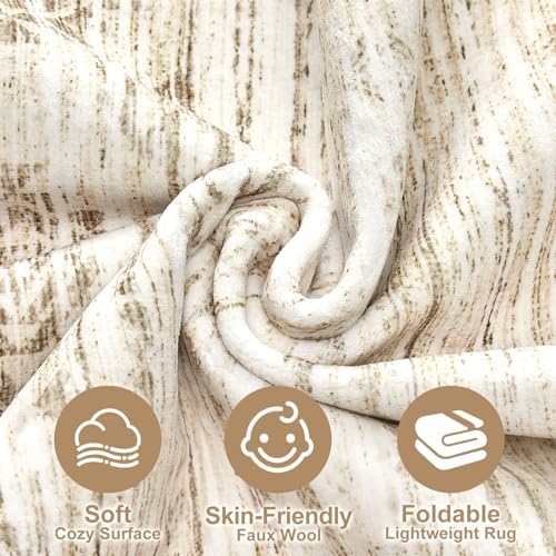 Nakagishi 6x9 Area Rugs Living Room: Washable Boho Large Neutral Modern Soft Farmhouse Beige Rug Stain Resistant Indoor Floor Non-Slip Carpet for Women Home Enthusiasts Aged 25-45 - Bedroom Room Decor - Image 3