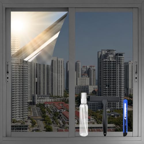 XIAWEI One Way Window Privacy Film with Tools, 31.5In×6.5Ft, Cosmic Black by xiawei
