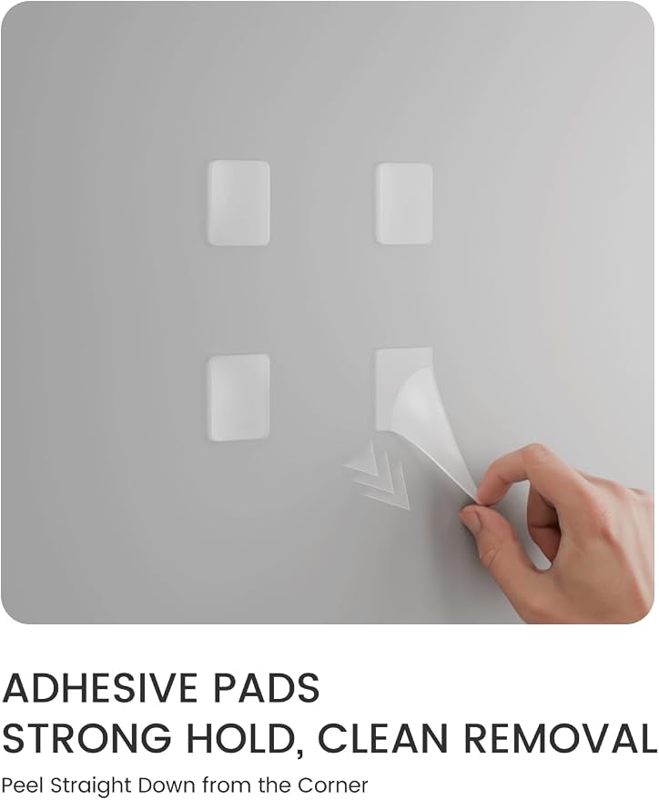 Fluxynara 48" x 36" Large Felt Bulletin Board, Pink | 12 Pack Cork Board Alternative with 60 Safe Adhesive Tabs, Pin Boards for Wall Decor, Home, Office, Classroom,Dorm - Image 9