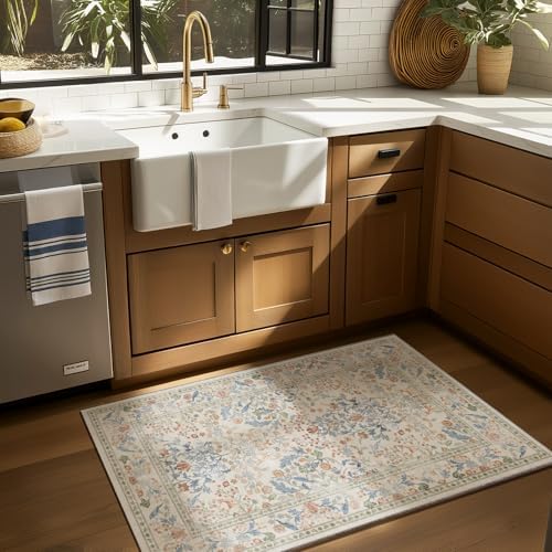 Machine Washable 2x3 Rugs for Entryway: Door Mat Indoor Entrance Small Area Rug Non-Slip Low Pile Kitchen Throw Rug for Front Door Indoor Entrance Bedside Entry Kids Room - Image 2