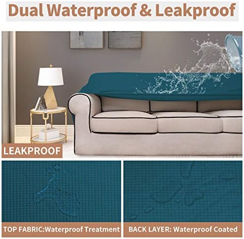 Easy-Going 100% Waterproof Loveseat Couch Cover Stretch Jacquard Sofa Cover - Image 3