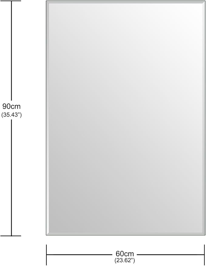 2 Pack 24"x36" Bathroom Vanity Mirror for Over Sink, Frameless Wall Mirror - Image 6