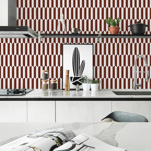 Vamos Tile Peel and Stick Backsplash Seamless Tile,Fish Scale,Matt,10-Sheet - Image 7