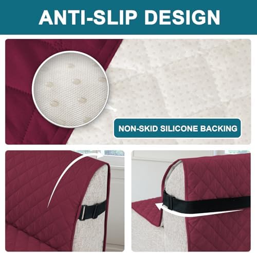 Turquoize 100% Waterproof Futon Cover Slipcover Armless Sofa Protector - Image 4