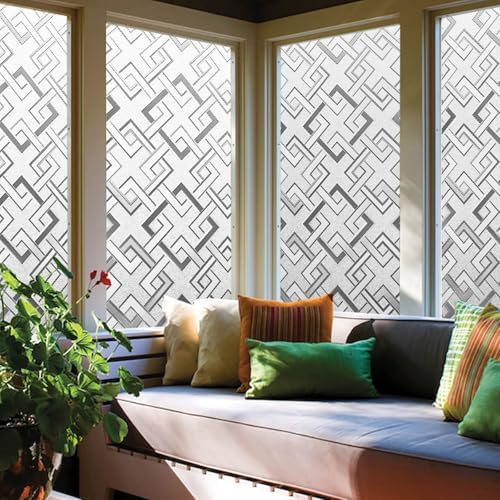 Kromapolis Frosted Glass Window Film Privacy Protection 35.4 x 157.4 inch - Image 2