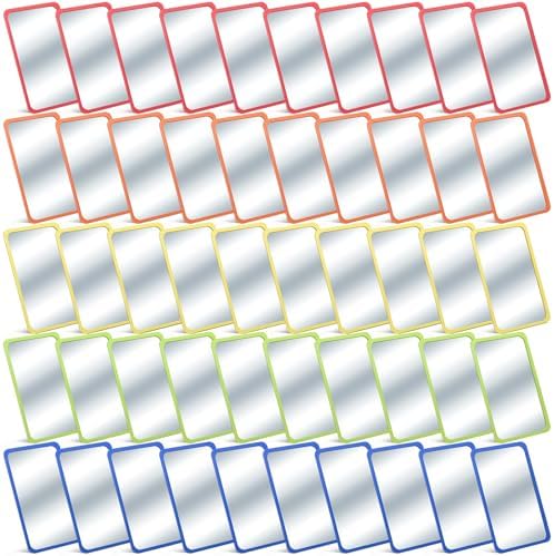Dandat 50 Pcs 6x4 Shatter Proof Unbreakable Kids Mirrors, Warm Colors by Dandat