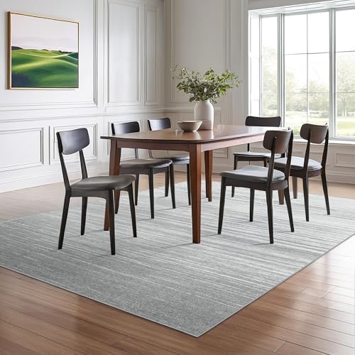 Valenrug Washable Rugs 5x7 - Non Slip 5x7 Area Rugs for Living Room, Stain Resistant Area Rugs for Bedroom, Foldable Machine Washable Area Rug(5'x7', Grey) - Image 5