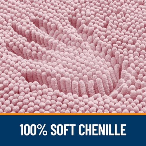 OLANLY Large Bathroom Rugs 59x35, Extra Soft Absorbent Chenille Bath Rugs - Image 3