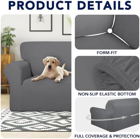 PureFit 100% Waterproof Chair Couch Cover Slipcovers for Couches and Sofas - Image 4