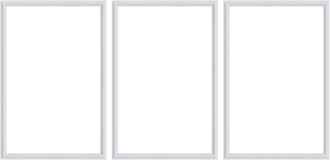 3 Set Panels Peel and Stick Premade Wainscoting Accent Wall Panels for Interior Wall Decor Easy DIY Build and Picture Frame Door Decor (16 x 24 in) by KTINITK