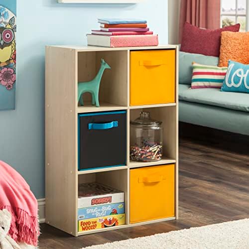 ClosetMaid Cubeicals 6 Cube Storage Shelf Organizer Bookshelf, Stackable, Vertical or Horizontal, Easy Assembly, Wood, Birch Finish - Image 2
