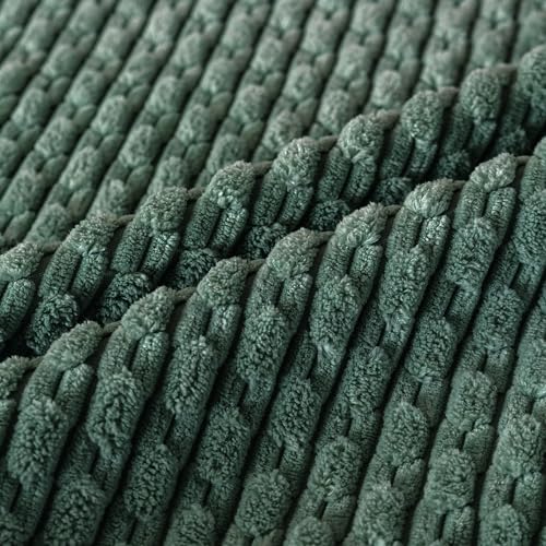 Set of 4 Teal Green Decorative Throw Pillow Covers 18x18 Inch Corduroy Pillow Covers for Bed Couch Sofa Living Room Soft Square Cushion Cases - Image 5