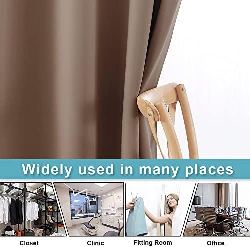 RYB HOME Blackout Curtains Room Divider for Patio Sliding Glass Door Dorm - Image 5