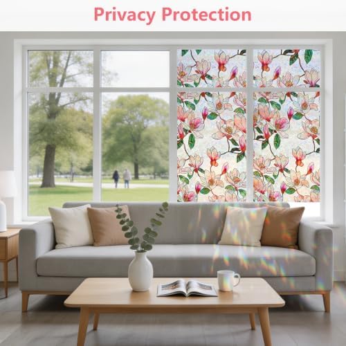 NINETREX Window Privacy Film, Stained Glass Static Clings, 23.6"x78.7" - Image 2