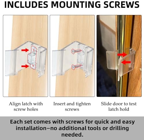 Universal Fit RV Sliding Mirrored Door Latch H527 - Image 4