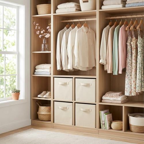 ShellKingdom Storage Bins, Foldable Fabric Storage Cubes And Cloth Storage - Image 4