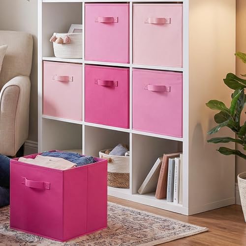 Cupic Cupid 6-Pack 13x13 Cube Storage Organizer, Cube Bins, Pink Gradient - Image 5
