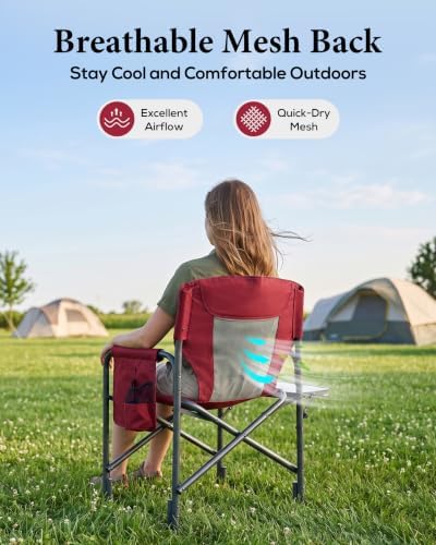 Heavy Duty Oversized Camping Folding Chair, Support 400lbs - Image 5