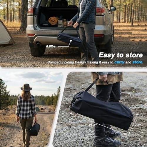 Folding Camping Table, Portable Lightweight Beach Tables for Sand Foldable, Aluminum Roll-up Folding Square Table for Outdoor Camping, Picnic, Card, Travel - Image 6