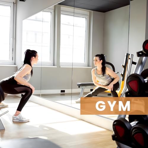pertetey 56 x 16 in Home Gym Mirrors, Frameless, 3-Pack - Image 2