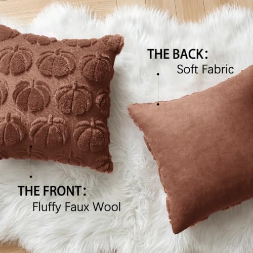 MIULEE Fall Pillow Covers Pumpkin Fall Decor 18x18 Autumn Glaze - Image 6