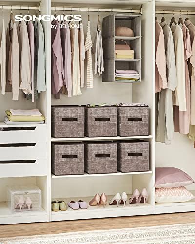 SONGMICS Storage Cubes, Set of 6, 11-Inch Foldable Closet Organizers - Image 2