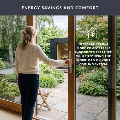 Silver Energy Window Film by Artscape - Reflective Heat Reduction Film, Static Cling, One-Way Privacy, Reflective, Easy DIY Installation - 17.72 x 72 Inch - Image 6